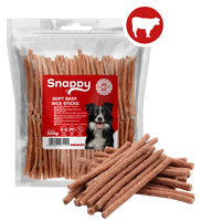 Pałeczki wołowe dla psa - przysmak z wołowiną i ryżem 500g SNAPPY