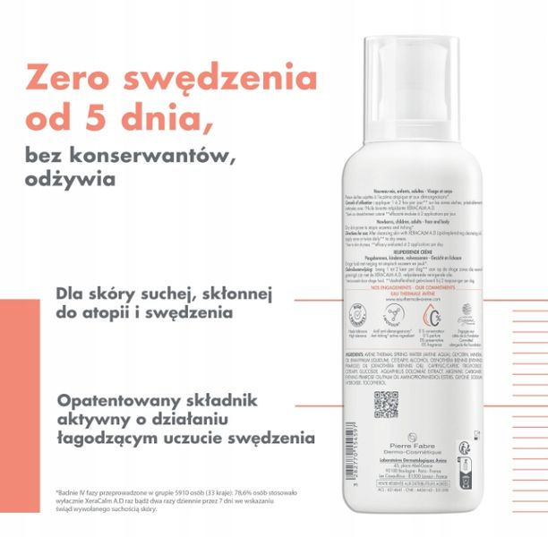 Avene XeraCalm A.D balsam 400ml zdjęcie 3