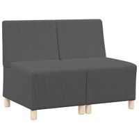 Modułowa sofa bez podłokietników 2 pcs ciemno szary