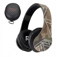 słuchawki powerlocus bezprzewodowe camouflage bluetooth / microsd / fm