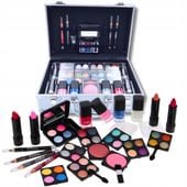 DUŻY KUFEREK ZESTAW KOSMETYKÓW PREZENT 6 7 8 9 10 LATKI MAKIJAŻ dziewczynki