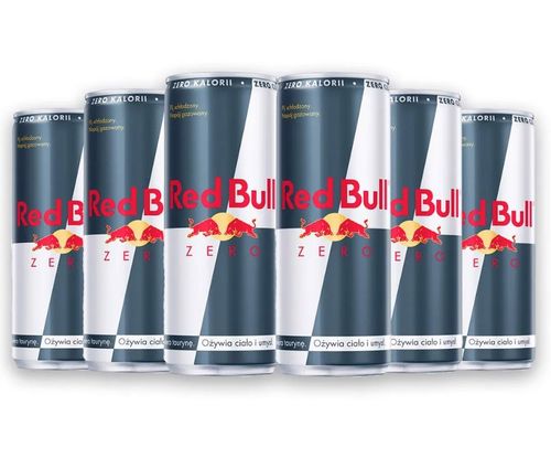 Red Bull Zero Napój energetyczny 250 ml x 6 sztuk na Arena.pl