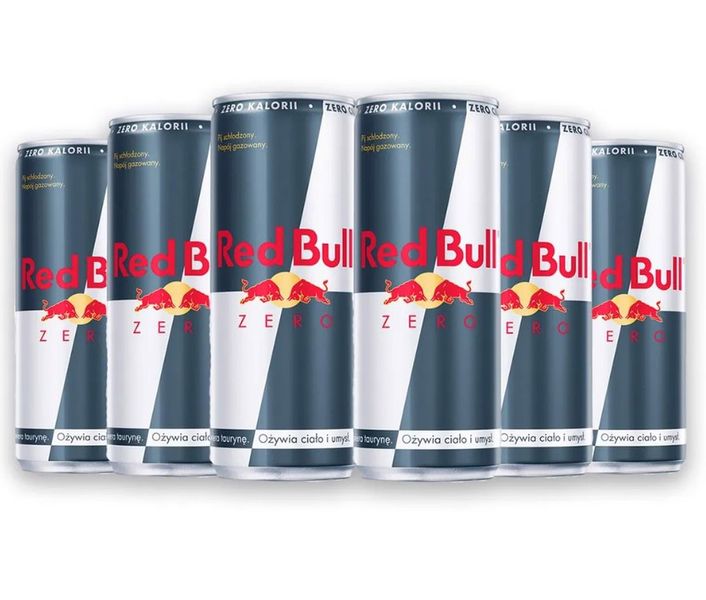 Red Bull Zero Napój energetyczny 250 ml x 6 sztuk zdjęcie 1