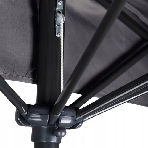 PARASOL OGRODOWY PÓŁ-PARASOL ŚCIENNY NA TARAS 2,7 M SZARY MULTIGARDEN na Arena.pl