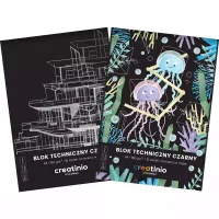 Blok Techniczny A4/10K Czarny 160G Creatini A10