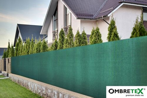 Mata Osłonowa Na Ogrodzenie 1,5x15m 95% Płot Balkon Zielona Siatka Gruba na Arena.pl