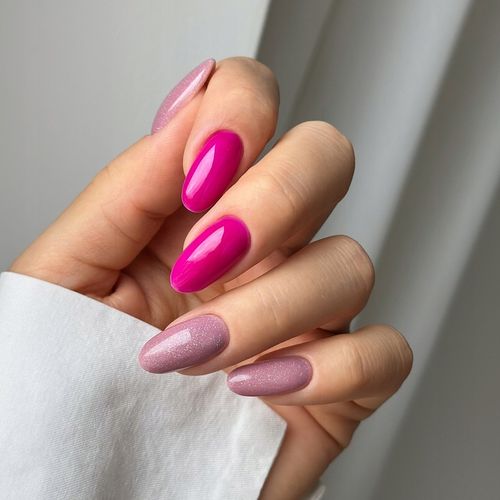 SEMILAC LAKIER HYBRYDOWY 319 SHIMMER DUST PINK 7ml na Arena.pl