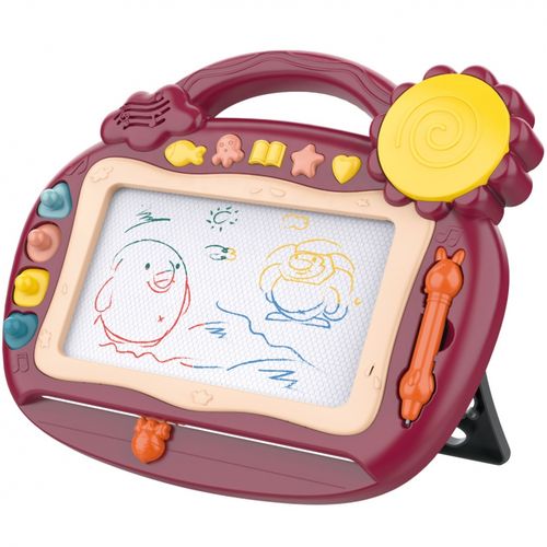 WOOPIE Znikopis Tablica Magnetyczna Kolorowa Stempelki Bordowy na Arena.pl