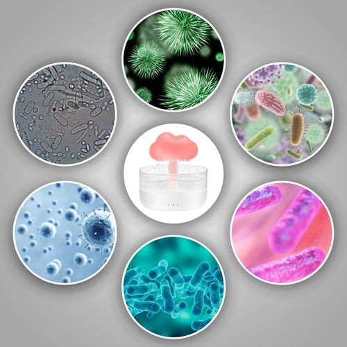 DUŻY NAWILŻACZ POWIETRZA DYFUZOR AROMATERAPIA GRZYBEK LAMPKA NOCNA LED na Arena.pl