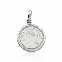 SREBRNY MEDALIK Z JEZUSEM PRÓBA SREBRA 925 GRAWER GRATIS!