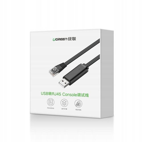UGREEN KABEL KONSOLOWY USB - Ethernet RJ45 LAN DO URZĄDZEŃ SIECIOWYCH 1,5M na Arena.pl