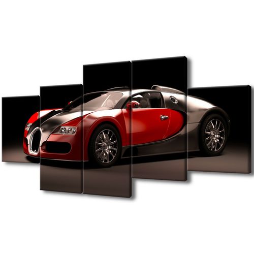 Obraz Drukowany 150X70 Czerwone Bugatti Veyron na Arena.pl