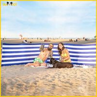 Zasłona plażowa 5 metrów parawan plażowy na plażę parku pasy rurki metalowe