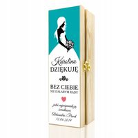 Skrzynka na WINO prezent podziękowania dla ŚWIADKOWEJ ślub wesele