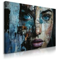 Obraz Do Salonu Sypialni Abstrakcyjny Portret Kobiety Mural 100cm x 70cm