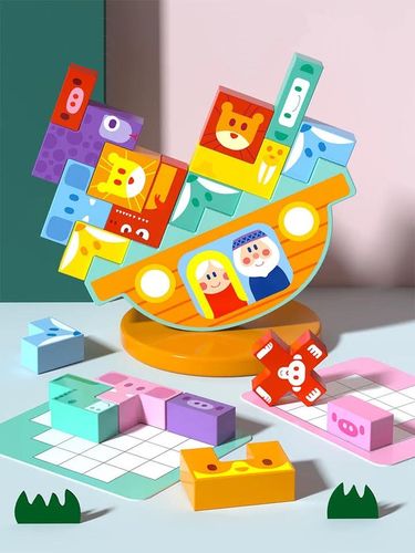 gra logiczna zręcznościowa klocki balansujący statek arka noego tetris na Arena.pl