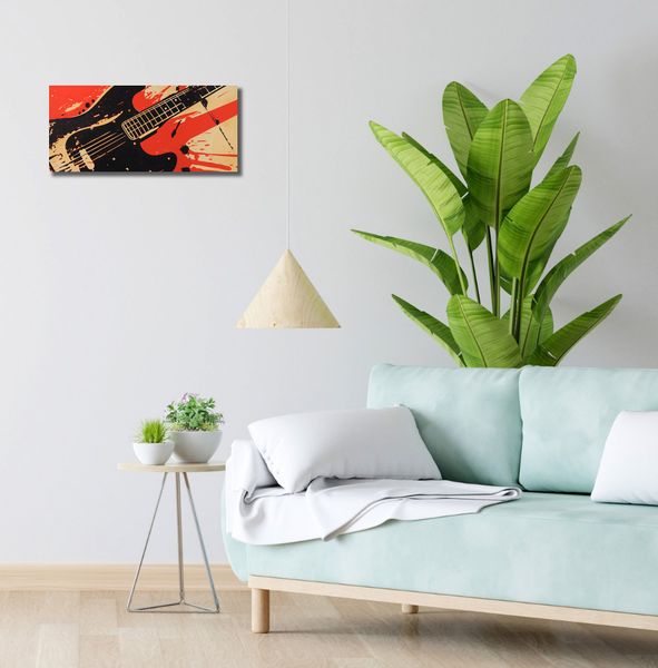 Obraz 50x20cm Gitara Elektryczna zdjęcie 2