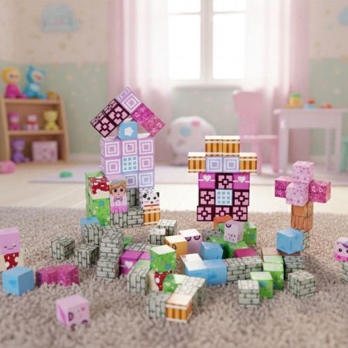 MAGNETYCZNE KLOCKI KONSTRUKCYJNE 113 ELEMENTÓW DLA DZIECI 3+ na Arena.pl