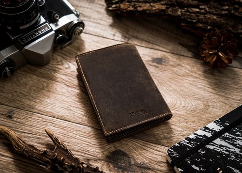 portfel męski z retro skóry nubukowej - peterson na Arena.pl