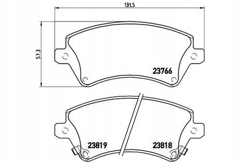 KLOCKI HAM TOYOTA COROLLA BREMBO na Arena.pl