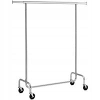 Chromowany wieszak na ubrania mobilny 150 cm CHROM