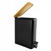 Kosz pojemnik na śmieci z przyciskiem 6l duży CZARNY LOFT SOLIDNY TRWAŁY