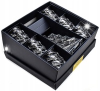 BOHEMIA CASABLANCA Zestaw Do Whisky Karafka 620 ml + Szklanki 6 x 300 ml