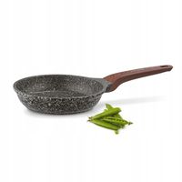 PATELNIA Indukcja GRANITOWA MAŁA TWARDA POWŁOKA Starke Pro Grey Flint 20 cm