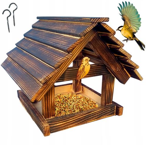 Karmnik Dla Ptaków Duży Na Prezent PREMIUM XXL Budka Ozdoba Ogrodu + na Arena.pl