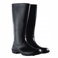 Kalosze Damskie Gumowce Lekkie CZARNE Wygodne Wysokie Gumiaki Eleganckie