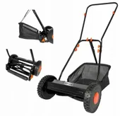 Kosiarka ręczna BĘBNOWA 35 cm GRIZZLY z KOSZEM DE