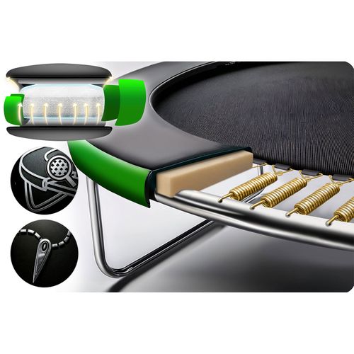 Trampolina ogrodowa profilowana 10ft/312cmz siatką wewnętrzną Neo-Sport na Arena.pl