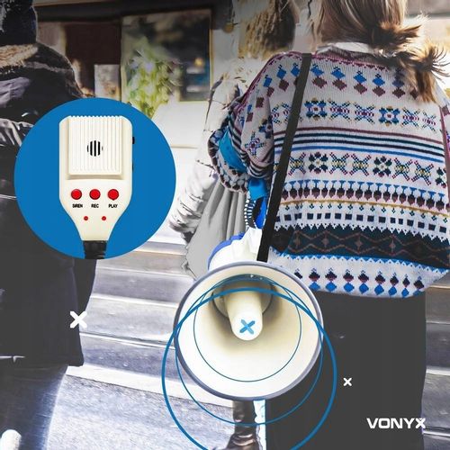 PROFESJONALNY Megafon 55W Vonyx USB/BT/AUX/MP3 na Arena.pl