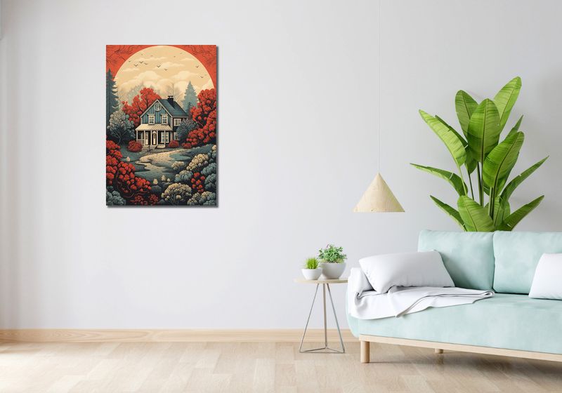 Obraz 60x90cm Idylla Rustykalna zdjęcie 2