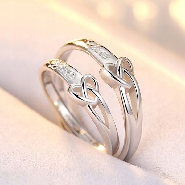 Srebrne OBRĄCZKI ŚLUBNE STAL PARA Regulowane r.UNI zdjęcie 4