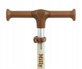 Huljanoga trójkołowa Milly Mally Scooter Fuzzy beżowa z siodełkiem