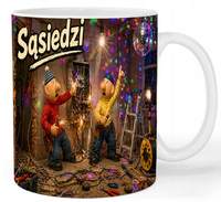 Kubek ceramiczny Sąsiedzi - Pat i Mat