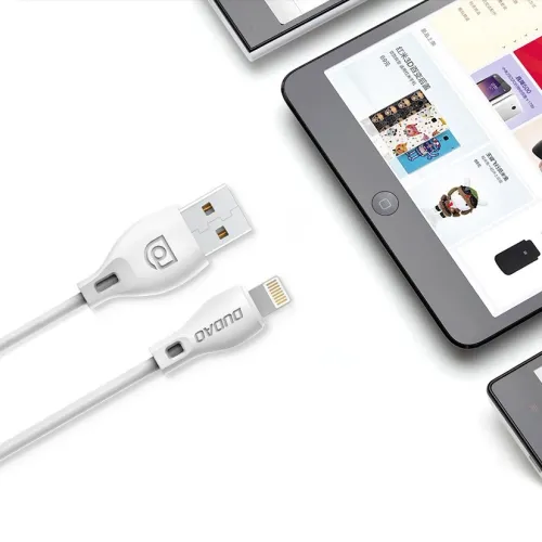 dudao przewód kabel micro usb 2.4a 2m biały (l4m 2m white) na Arena.pl