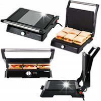 GRILL ELEKTRYCZNY OPIEKACZ DO MIĘSA WARZYW LUND 2200W 29x23cm ROZKŁADANY