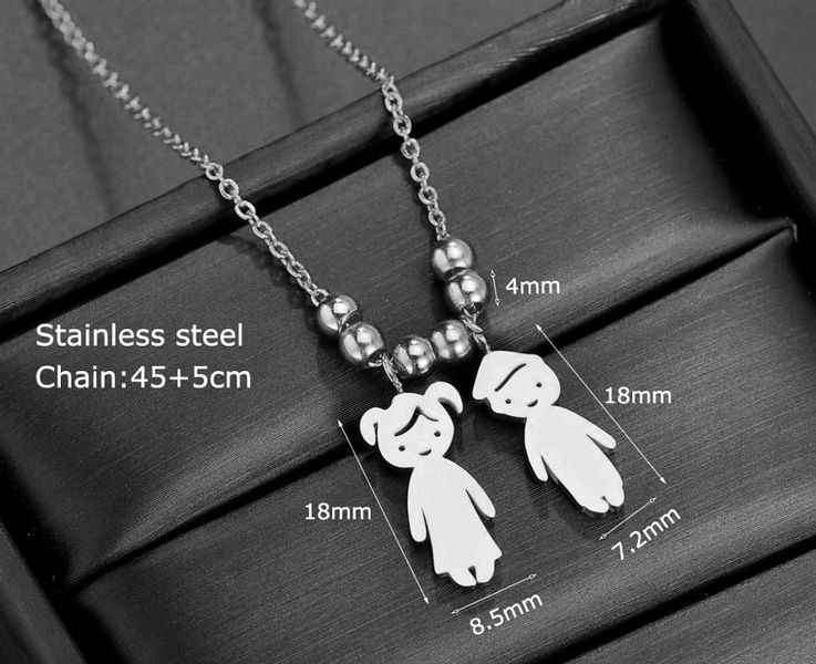 Naszyjnik Stal Chirurgiczna Dzieci Srebrny 316L zdjęcie 4