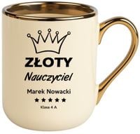 Kubek PREMIUM prezent dla NAUCZYCIELA WYCHOWAWCY PEDAGOGA z imieniem
