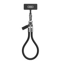 audi uniwersalna smycz do telefonu 28cm 8mm czarny/black au-hsl8-r8/d1-bk