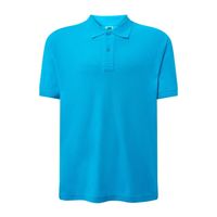 Męskie Polo z dowolnym nadrukiem DTF - kolor turkusowy L