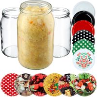 48x Słoiki 900ml Na Przetwory Miód + Zakrętki 82mm