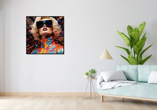 Plakat 80x80cm Retro Futuryzm na Arena.pl