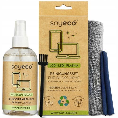 PŁYN DO CZYSZCZENIA EKRANÓW TV LCD LCD MONITORÓW ZESTAW Z MIKROFIBRĄ x2 - na Arena.pl