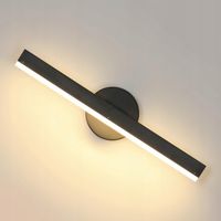 Lampa Kinkiet Ścienny LED Czarny Loft do Sypialni Nowoczesny 12W 3000K