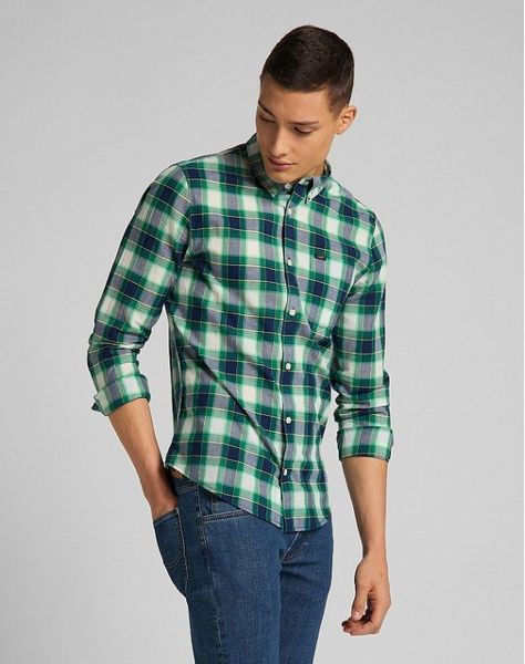 KOSZULA MĘSKA LEE BUTTON DOWN FAIRWAY L880KSQD M zdjęcie 2