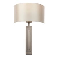Salonowa lampa ścienna L&-195271 Light& z abażurem brązowa ecru