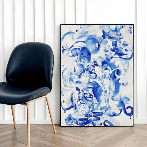 Plakat niebieskie obrazy 30x40 cm na Arena.pl